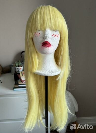 Блон парик с челкой (косплей)