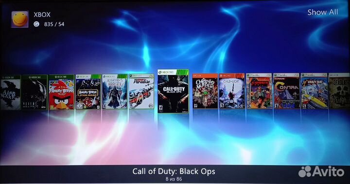 Xbox360 slim+2 геймпада+hdd 500гб (120 игр)