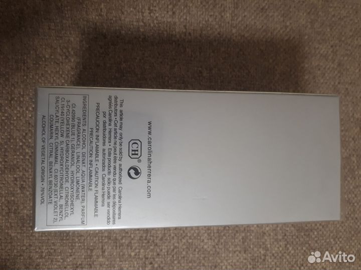 Туалетная вода carolina herrera 212 MEN NYC