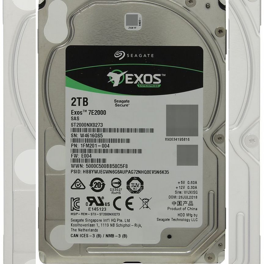 [ST2000NX0273] Жесткий Диск Seagate 2tb Sas 2,5" St2000nx0273
