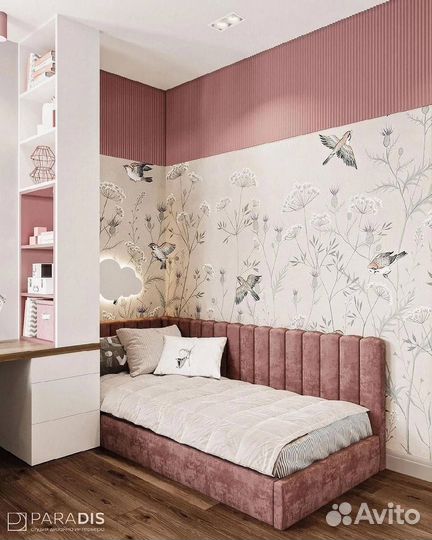 Детская кровать с мягкими бортиками