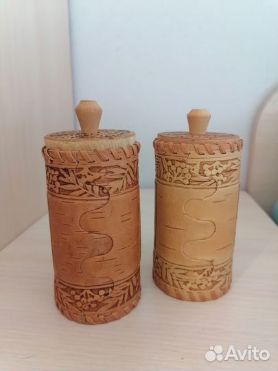 Туески берестяные (ёмкости для специй )