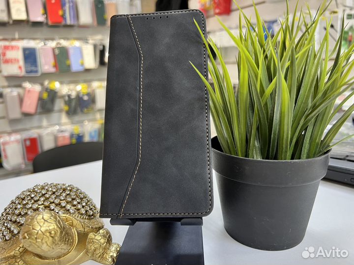 Чехол книжка Samsung A33 бархат черный