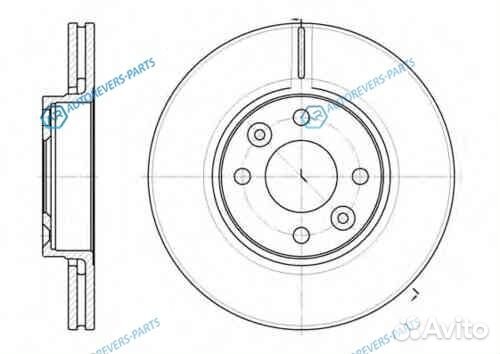 6683.10 диск тормозной передний Nissan Micra 1.0-1