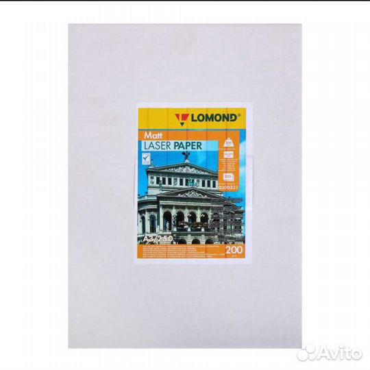 Фотобумага для лазерной печати А3 lomond, 200 г/м²