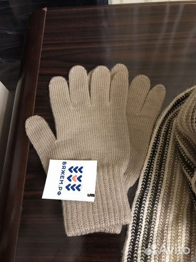 Шапка шарфик перчатки(комплект)