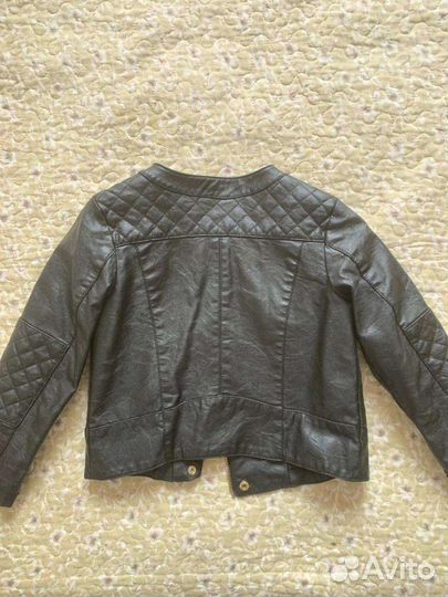 Кожаная куртка косуха H&M,р.110-116