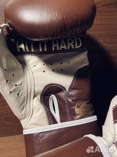 Боксерские перчатки 16 oz натуральная кожа