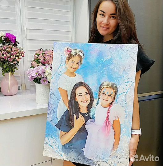 Портрет на холсте 60х80