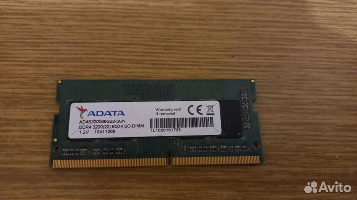 Sodimm Ddr4 8Gb Adata 3200Mhz