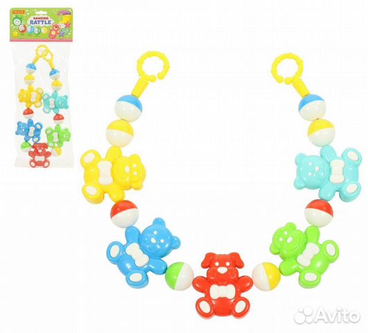 Погремушка-подвеска Забавные зверята 71590