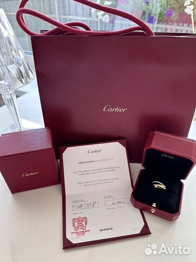 Cartier trinity кольцо