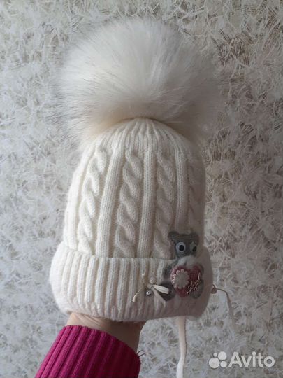 Шапка зимняя для девочки
