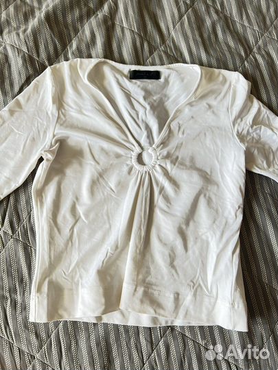 Белый топ (вискоза) женский