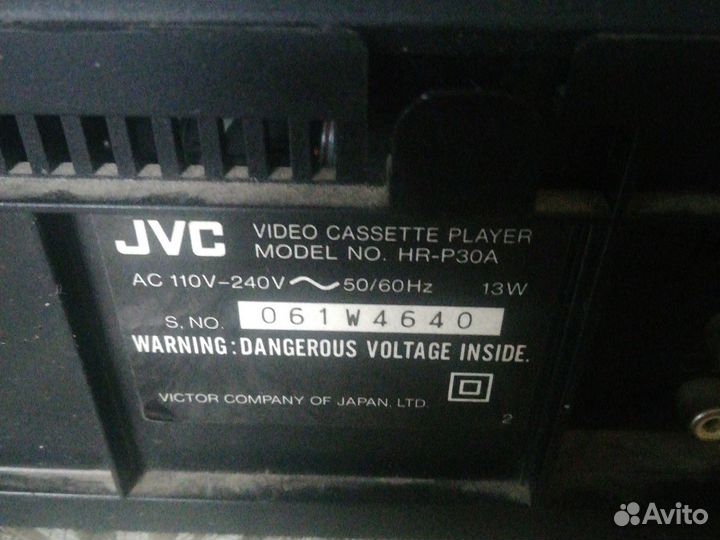 Видеомагнитофон jvc