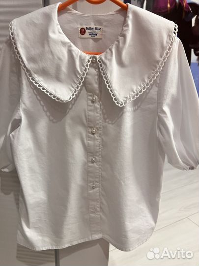 Блузка белая школьная