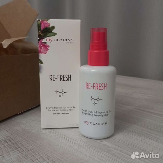 Clarins мист для лица и увлажняющий крем