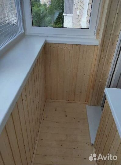 Обшивка балконов вагонкой