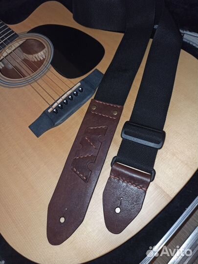 Кожаный гитарный ремень