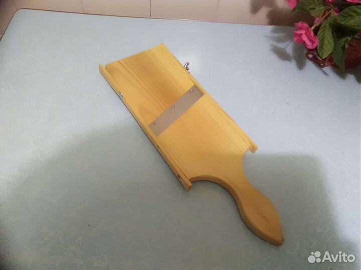 Шинковка для капусты деревянная и боченок СССР