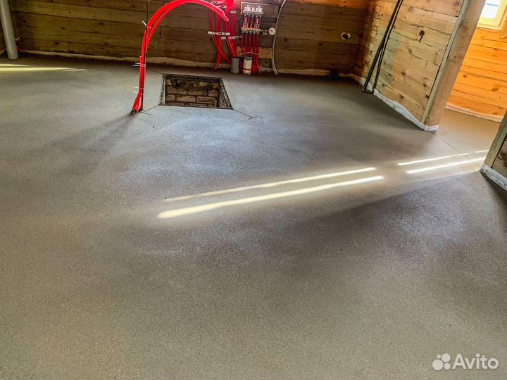 Полусухая стяжка пола за 1 день. Стяжка пола