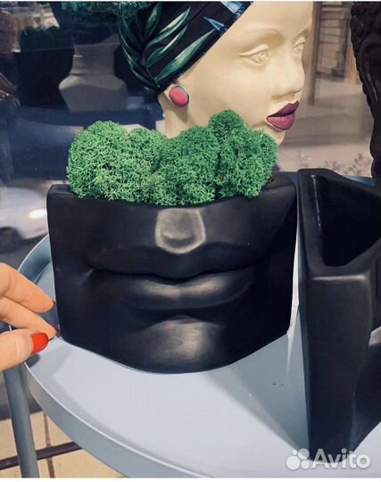 Силиконовая форма с каркасом Губы Давида