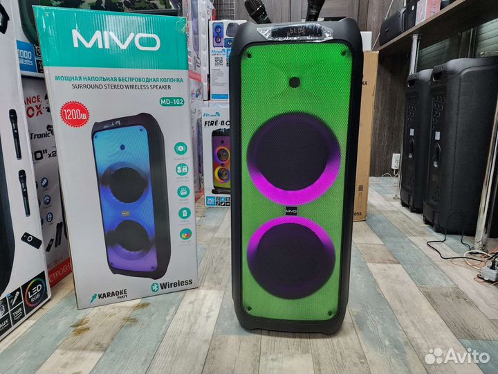 Акустическая система mivo 120Ватт 2 микрофона