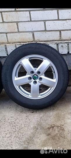 Колеса 15 на летней резине, на Skoda, Volkswagen