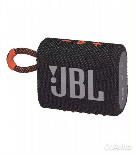 Портативная колонка JBL GO 3, черный, оранжевый
