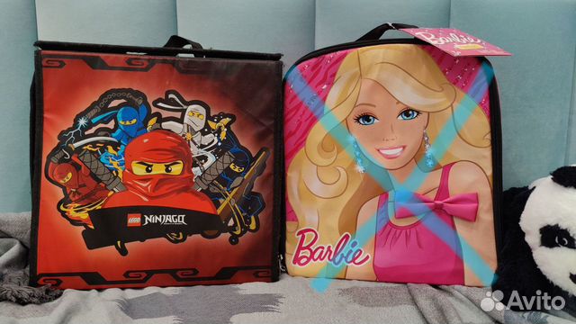 Игровая сумка-коврик Barbie и Lego Ninjago