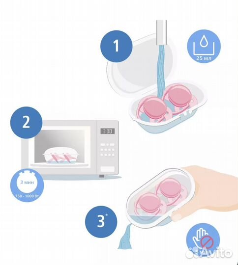 Соски Пустышки Philips Avent ultra air в футляре