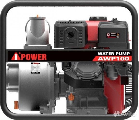 Мотопомпа бензиновая A-Ipower AWP100 для слабозагр