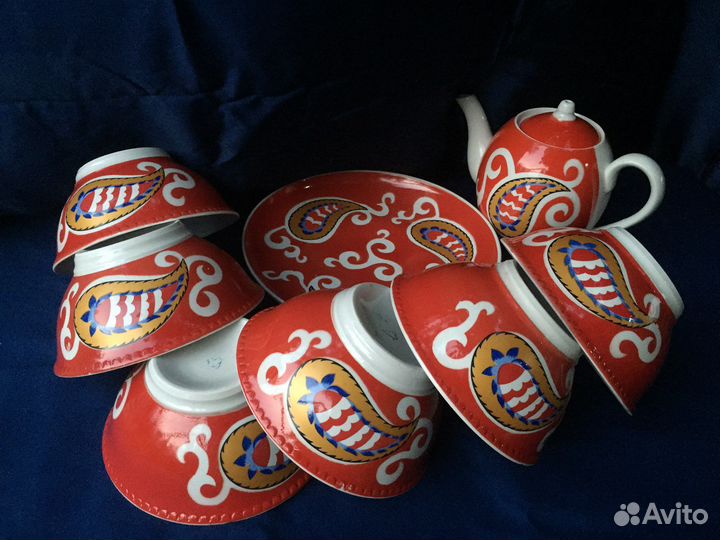 Чайный сервиз с пиалами Каламбур восточный СССР
