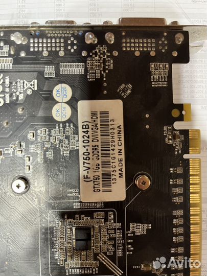 Видеокарта gtx 750 1 gb