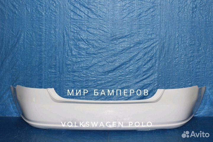 Бампер фольксваген Поло задний 2010- в цвет кузова