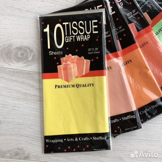 Бумага тишью 10листов