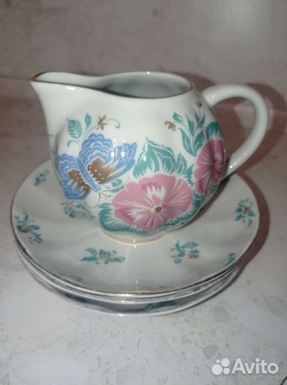 Чайный сервиз Золотая бабочка, лфз