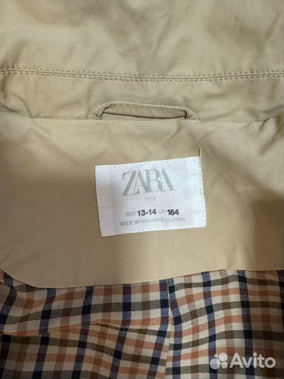 Плащ для девочки zara 13-14 лет