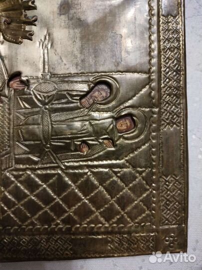 Икона Сергий Радонежский у гроба родителей