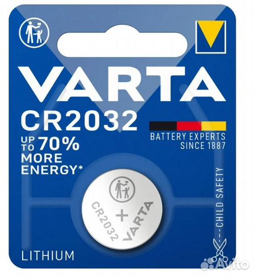 Батарейка varta CR2032 1шт