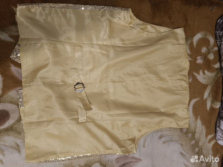 Жилет мужской с блёстками XL