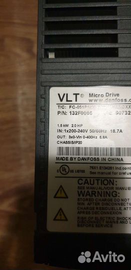 Преобразователь частоты Danfoss 132F0005