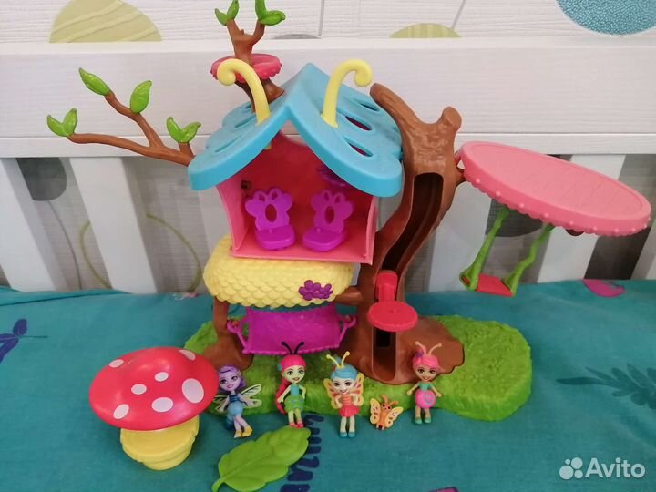 Enchantimals, дом бабочки, букашки