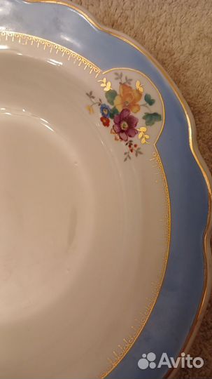 Старинная тарелка.Редкое клеймо кз-Раменское 40-е