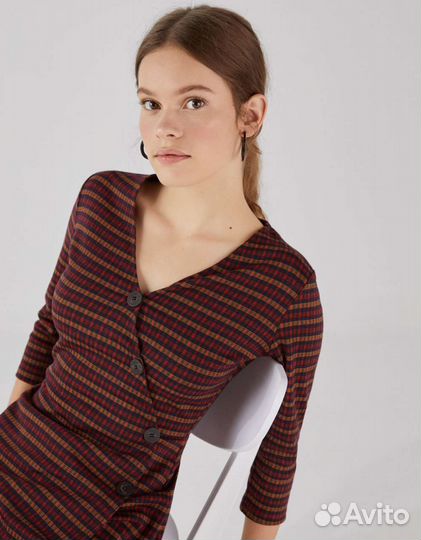 Комбинезон в клетку Bershka 42 размера