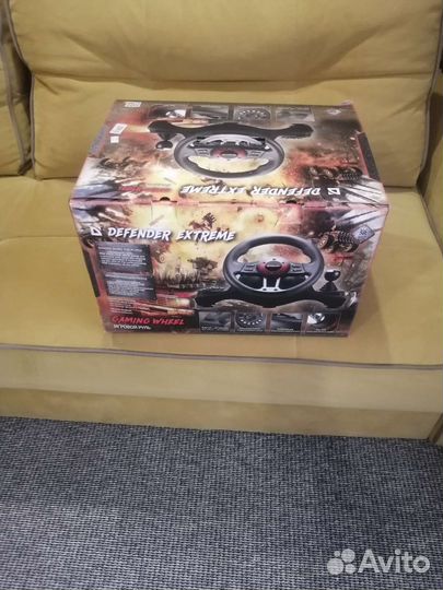 Игровой руль с педалями DefenderPC/PS3,12