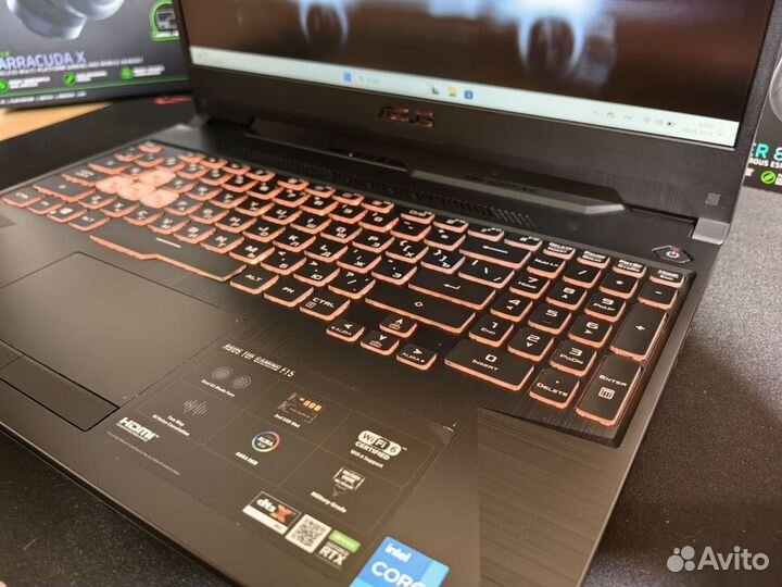 15.6 asus TUF gaming F15 i5 11400H/16/512/3050 4гб