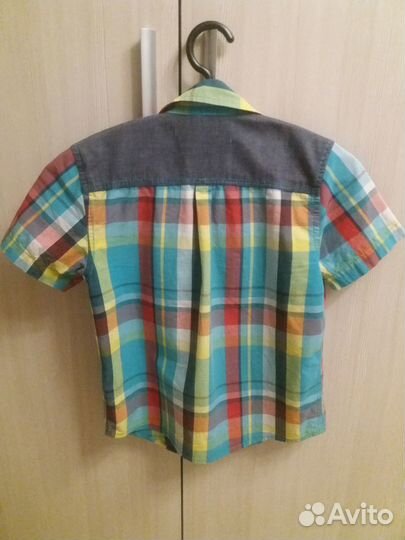 Рубашка яркая для мальчика р.128