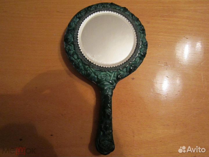 Зеркальце Малахитовое стекло 1930 годы