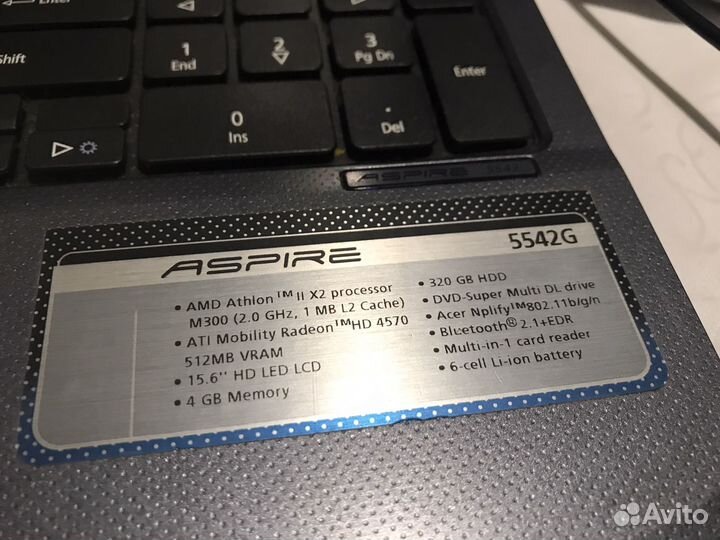 Ноутбук acer aspire 5542g